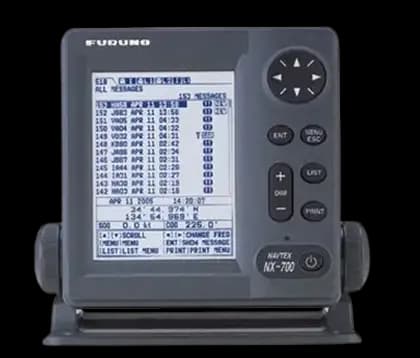 FURUNO Navtex marine receiver with LCD display and control buttons